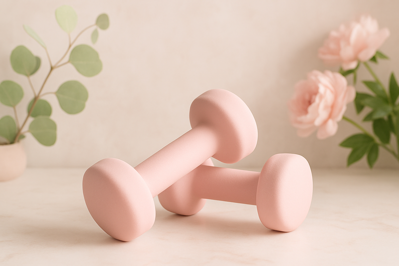 Aesthetic feminine dumbbells image